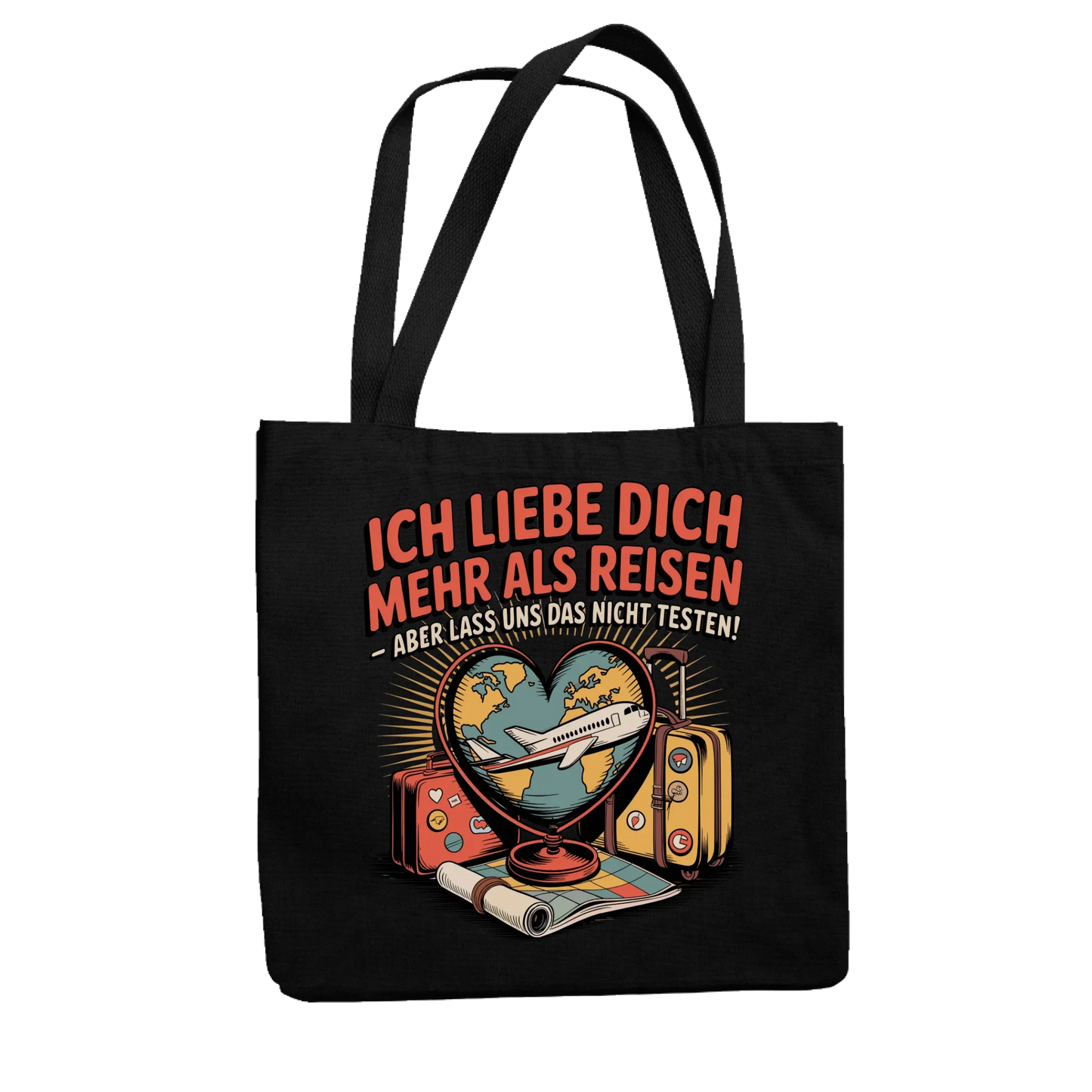 Ich liebe dich mehr als Reisen aber lass uns das nicht testen Jutetasche 27