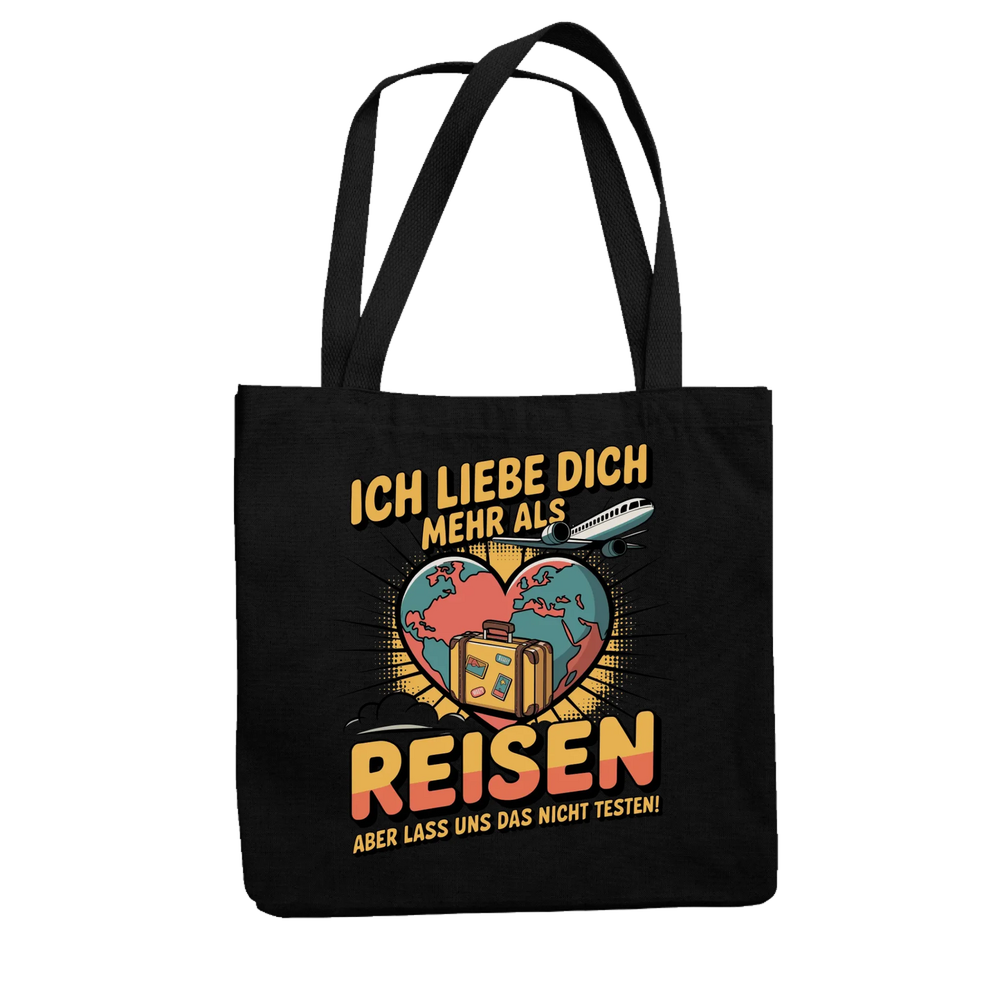 Ich liebe dich mehr als Reisen aber lass uns das nicht testen Jutetasche 29