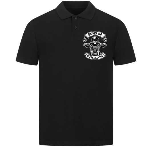 Sons of [Ort] – Personalisiertes Biker Poloshirt Brustlogo