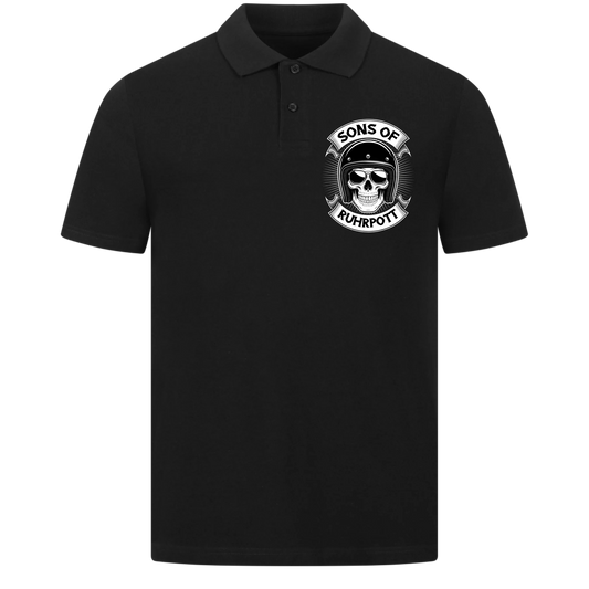 Sons of [Ort] – Personalisiertes Biker Poloshirt Brustlogo