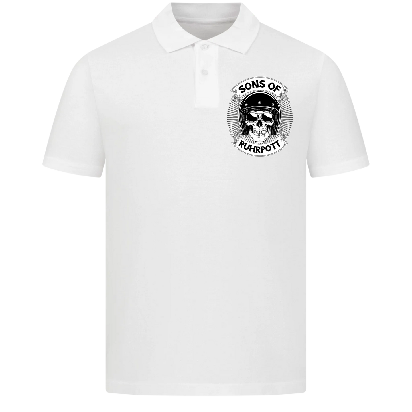 Sons of [Ort] – Personalisiertes Biker Poloshirt Brustlogo