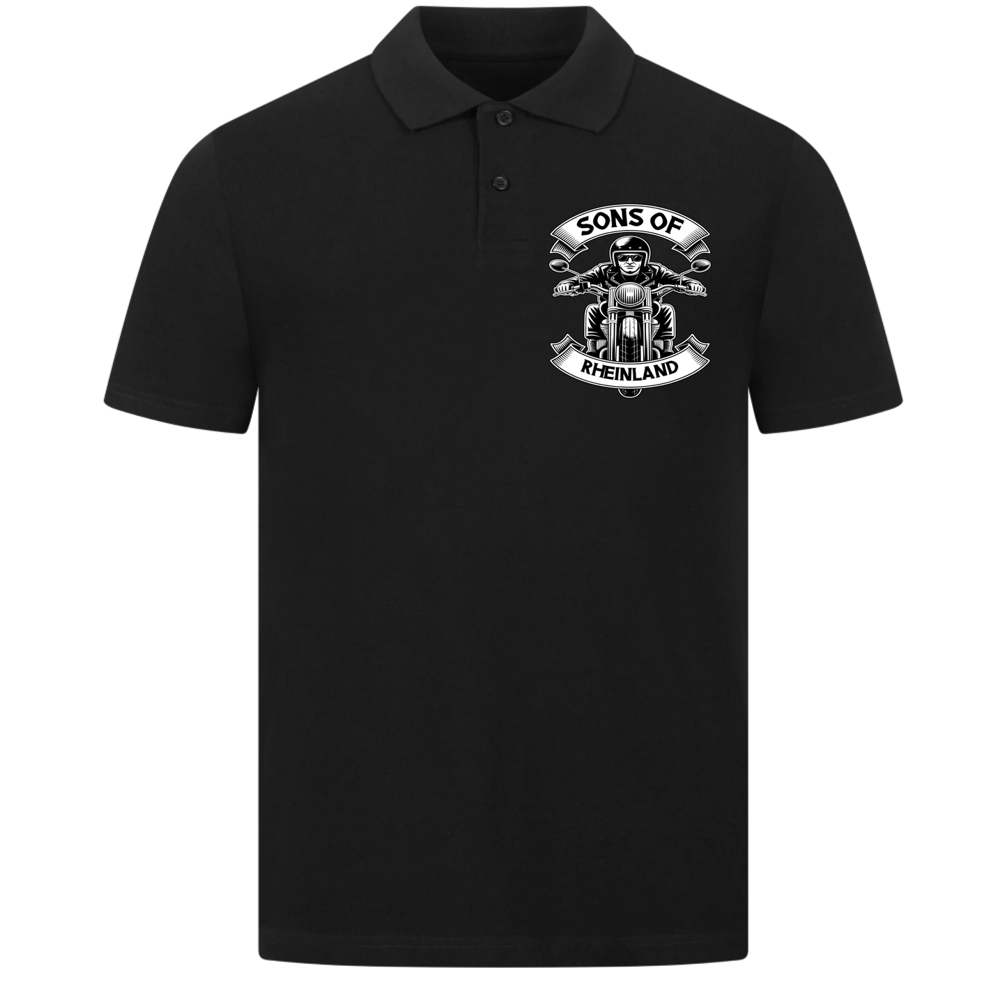 Sons of [Ort] – Personalisiertes Biker Poloshirt Brustlogo