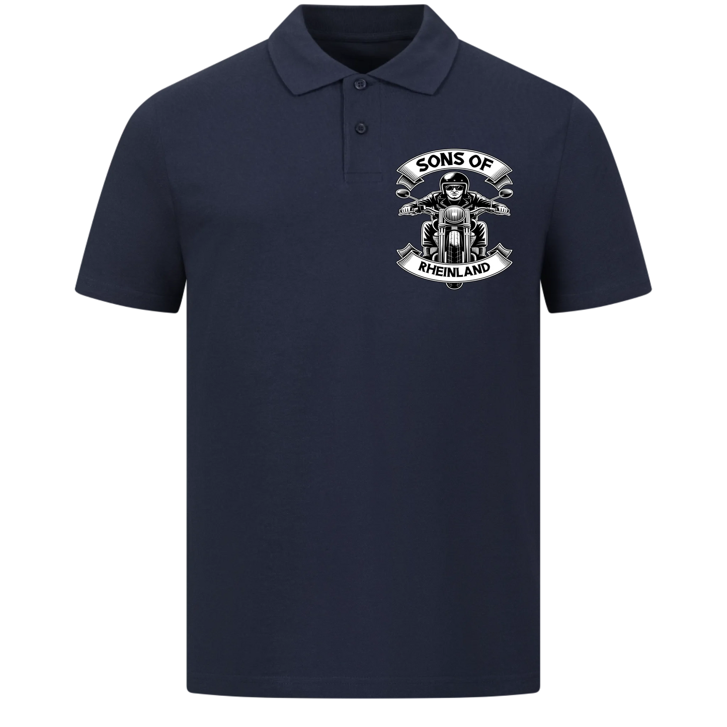 Sons of [Ort] – Personalisiertes Biker Poloshirt Brustlogo