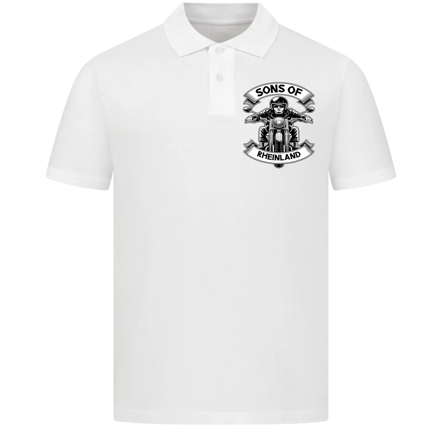Sons of [Ort] – Personalisiertes Biker Poloshirt Brustlogo