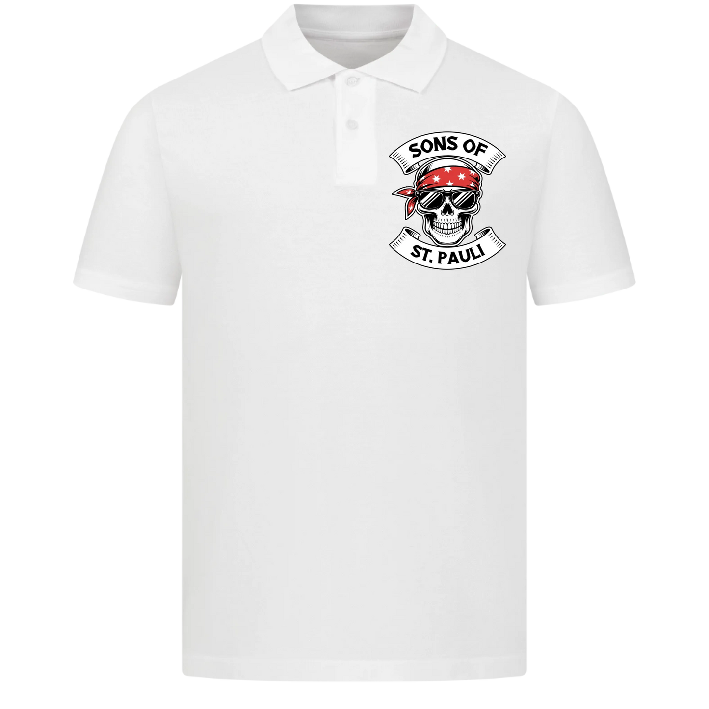 Sons of [Ort] – Personalisiertes Biker Poloshirt Brustlogo