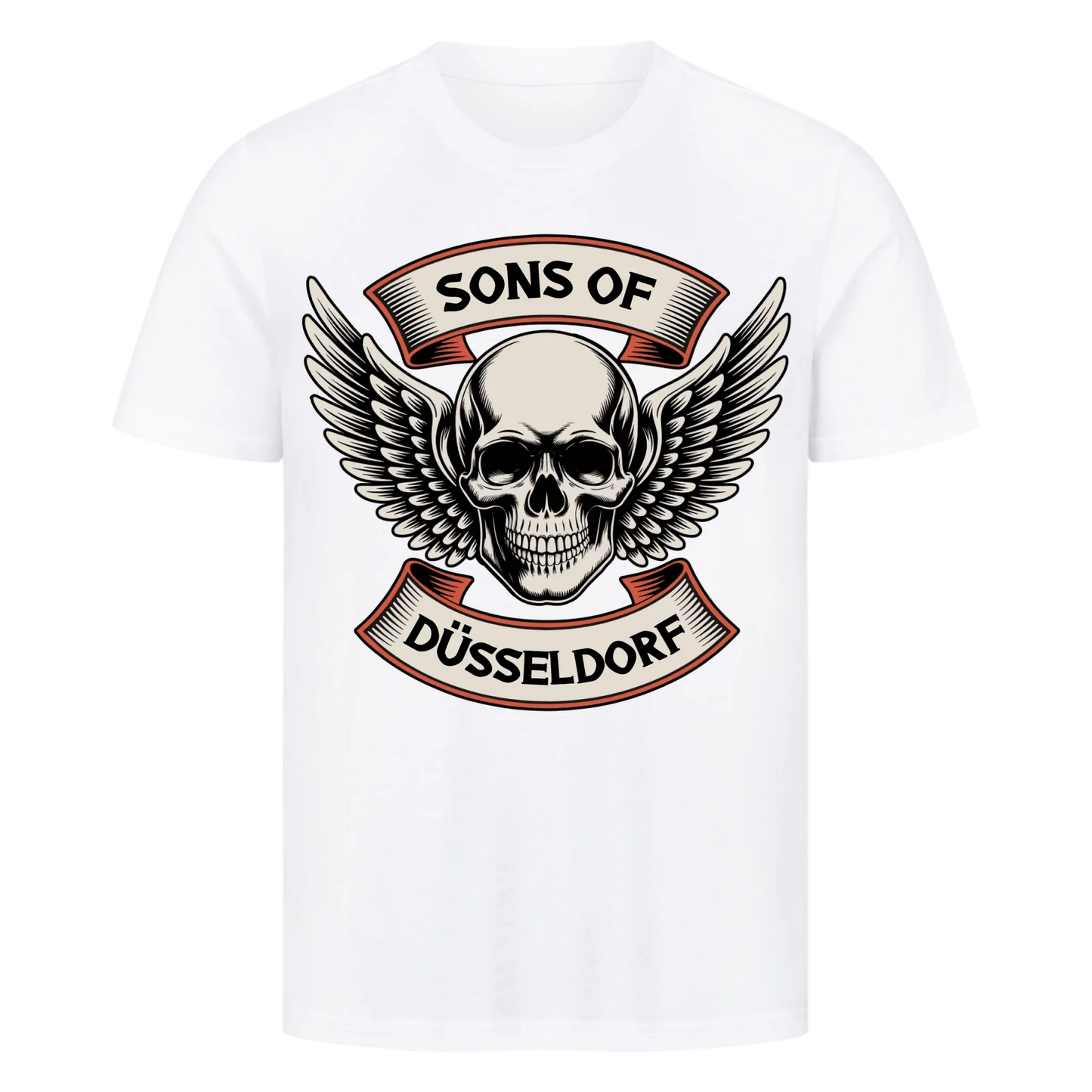 Sons of [Ort] BORN TO RIDE – Personalisiertes Biker Premium T-Shirt