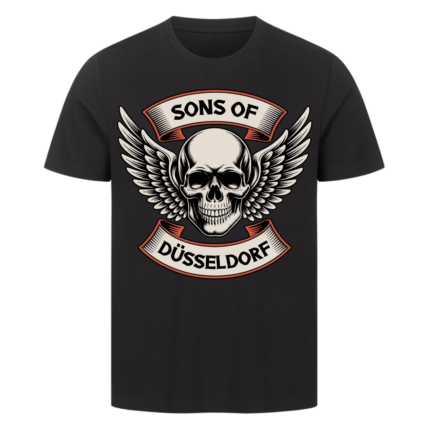 Sons of [Ort] BORN TO RIDE – Personalisiertes Biker Premium T-Shirt