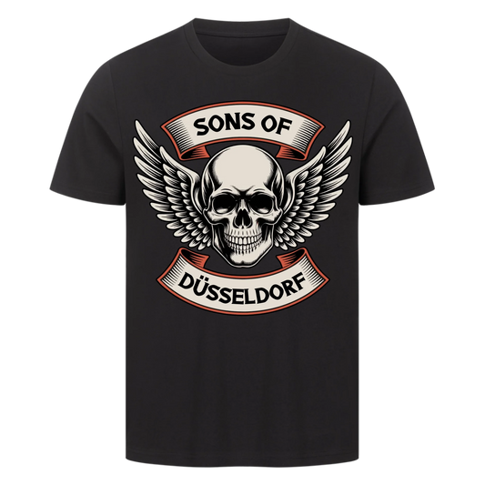Sons of [Ort] BORN TO RIDE – Personalisiertes Biker Premium T-Shirt