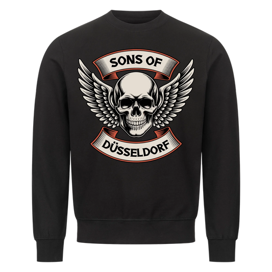 Sons of [Ort] BORN TO RIDE – Personalisiertes Biker Premium Sweatshirt