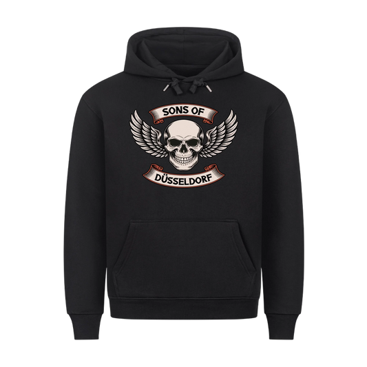 Sons of [Ort] BORN TO RIDE – Personalisiertes Biker Premium Hoodie