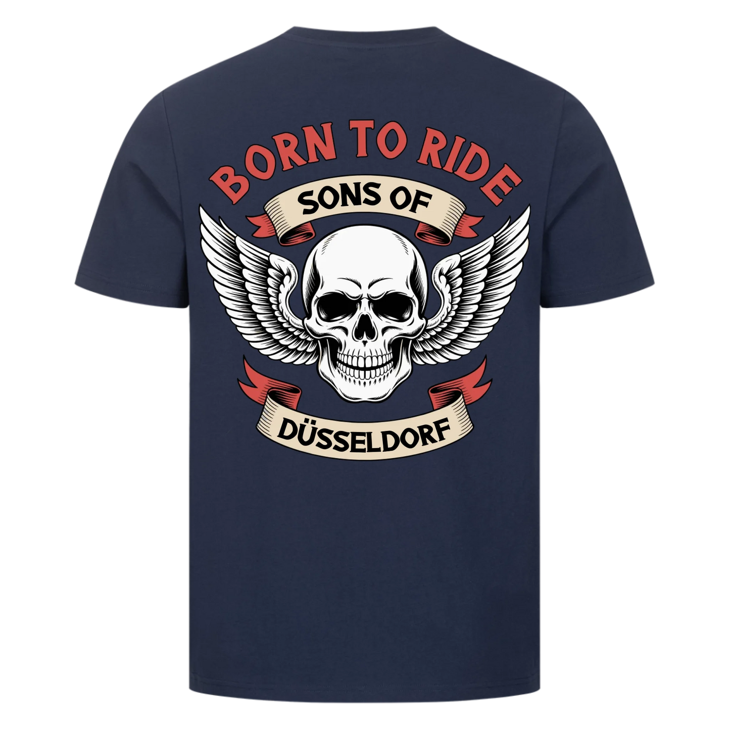 Sons of [Ort] BORN TO RIDE – Personalisiertes Biker Premium T-Shirt