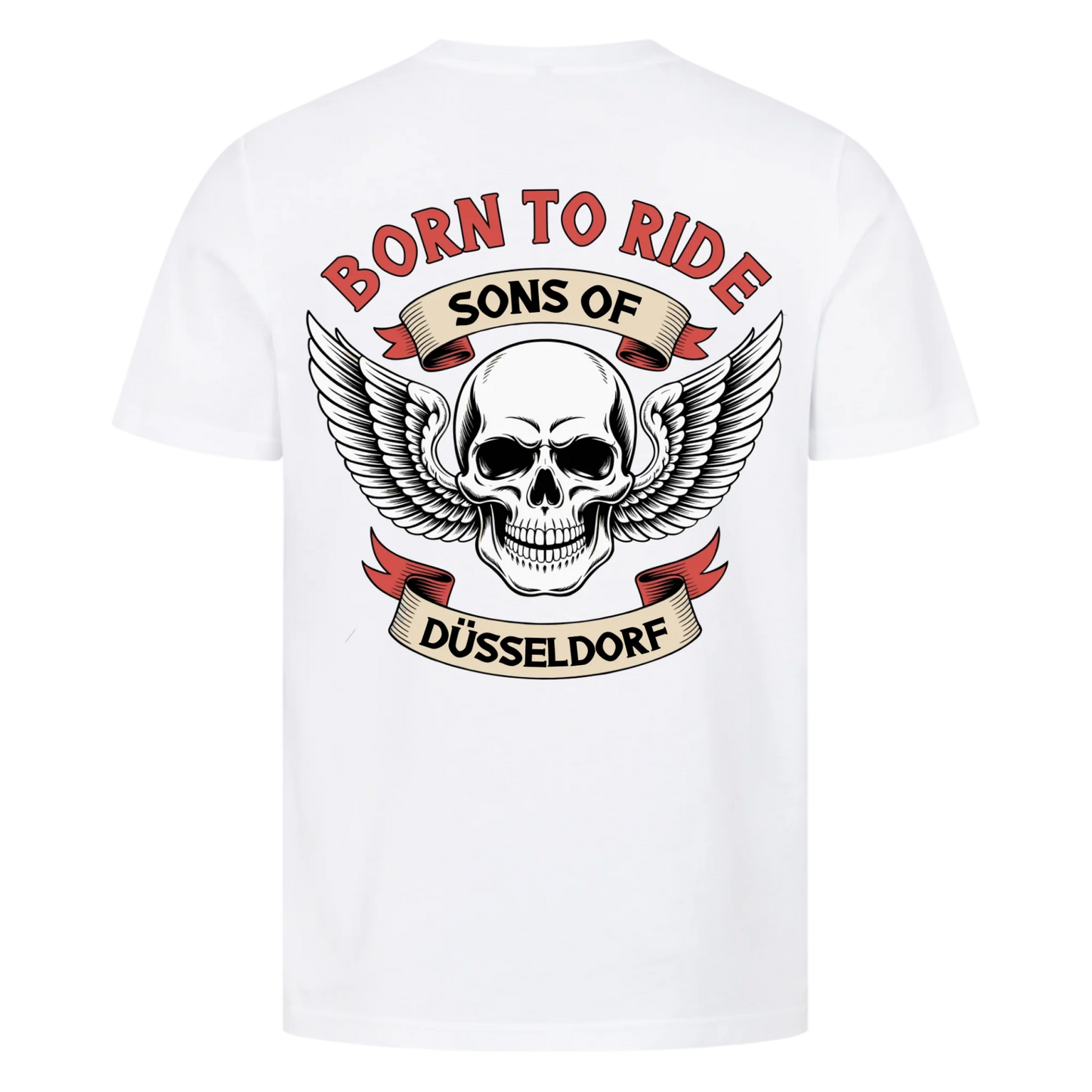 Sons of [Ort] BORN TO RIDE – Personalisiertes Biker Premium T-Shirt