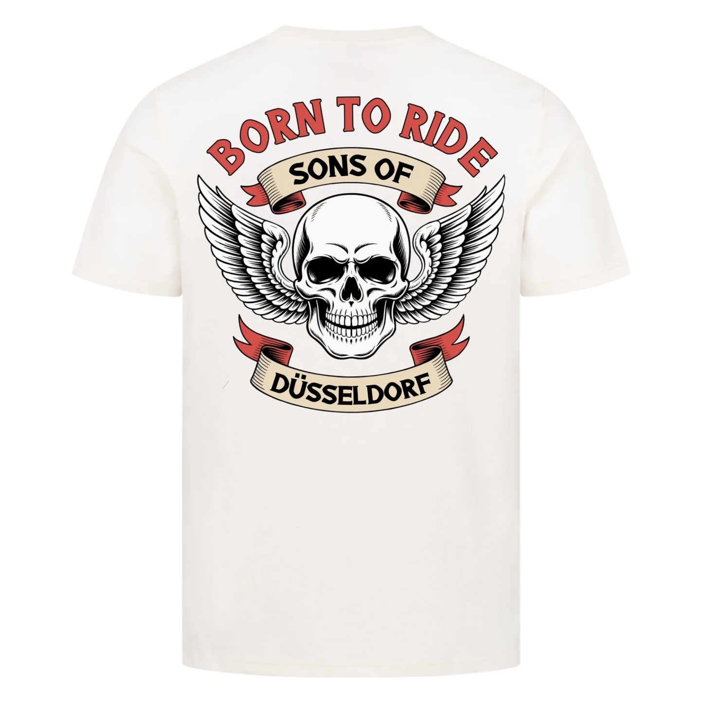 Sons of [Ort] BORN TO RIDE – Personalisiertes Biker Premium T-Shirt