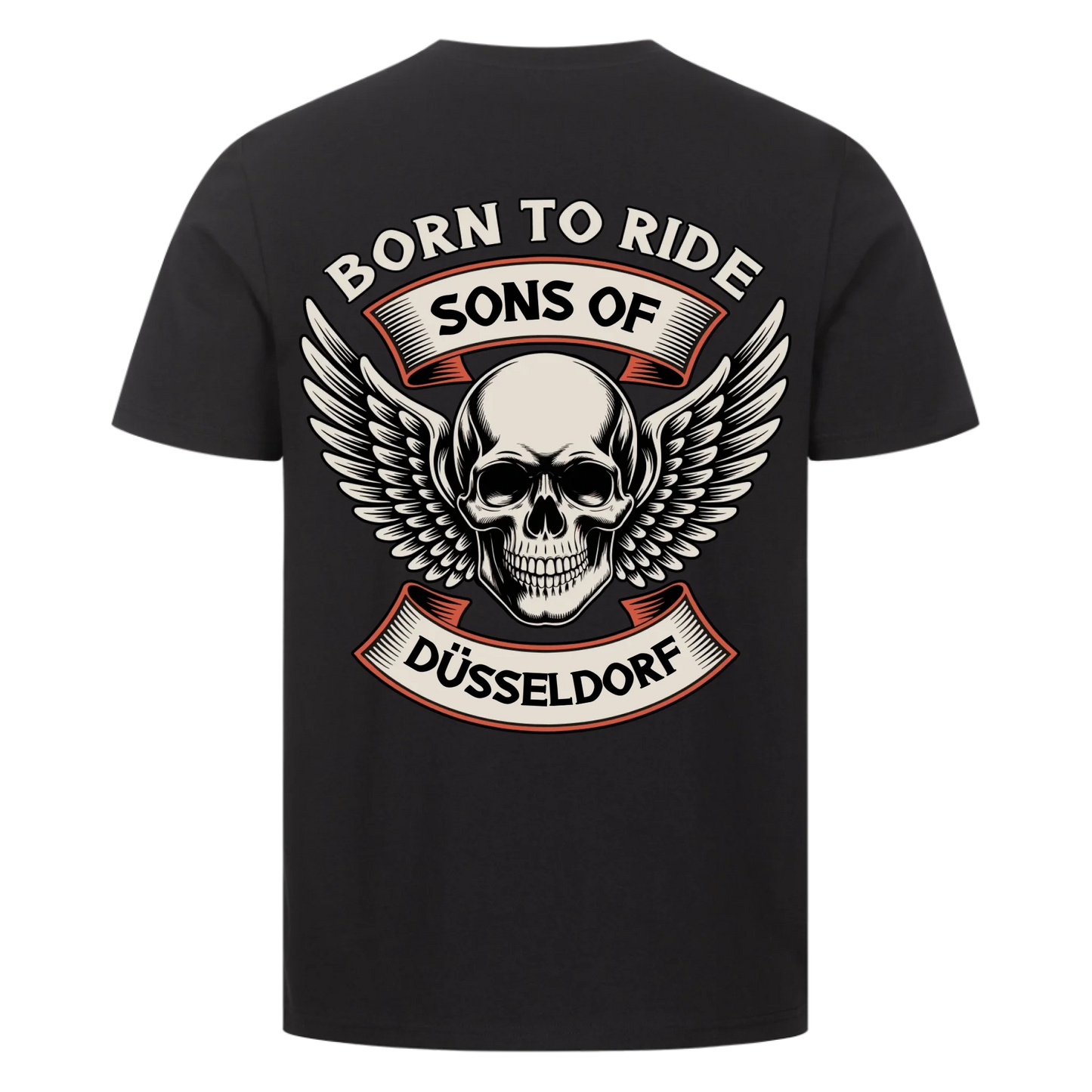 Sons of [Ort] BORN TO RIDE – Personalisiertes Biker Premium T-Shirt