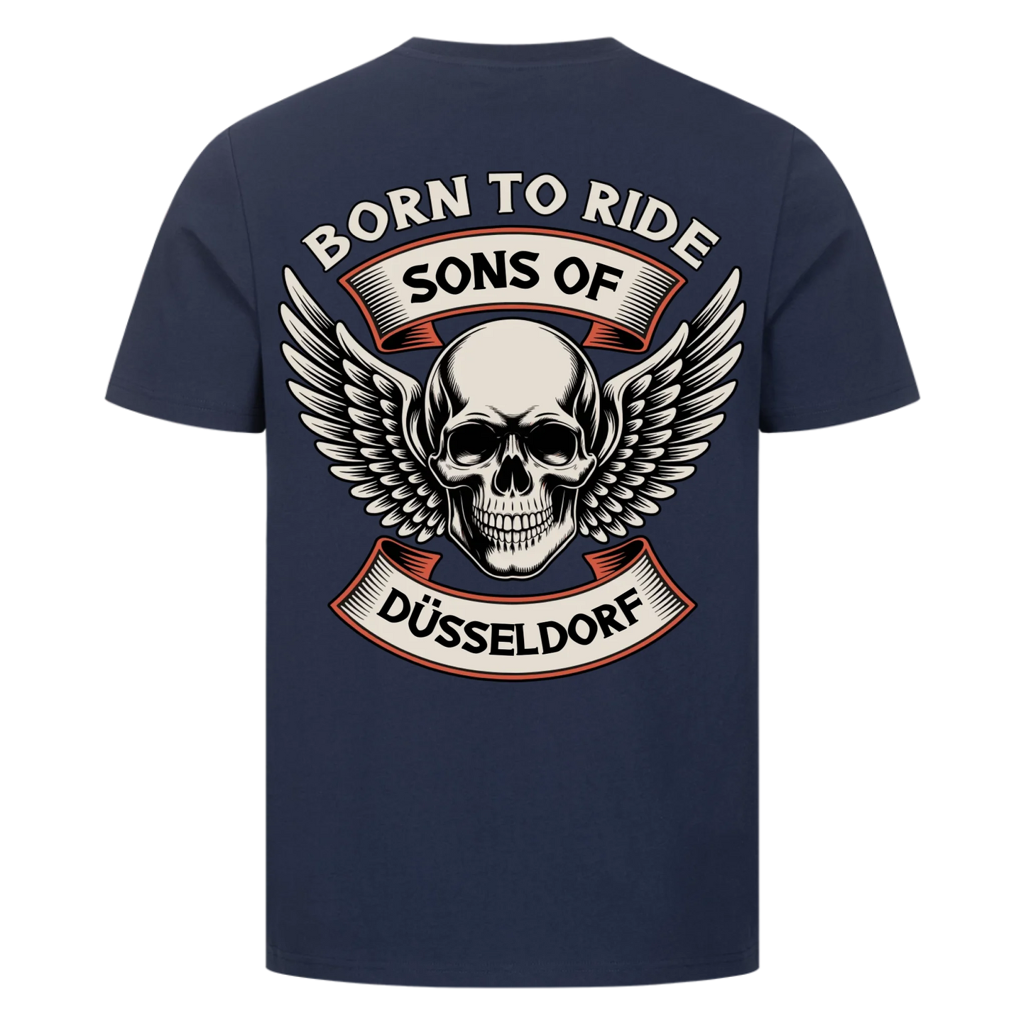 Sons of [Ort] BORN TO RIDE – Personalisiertes Biker Premium T-Shirt