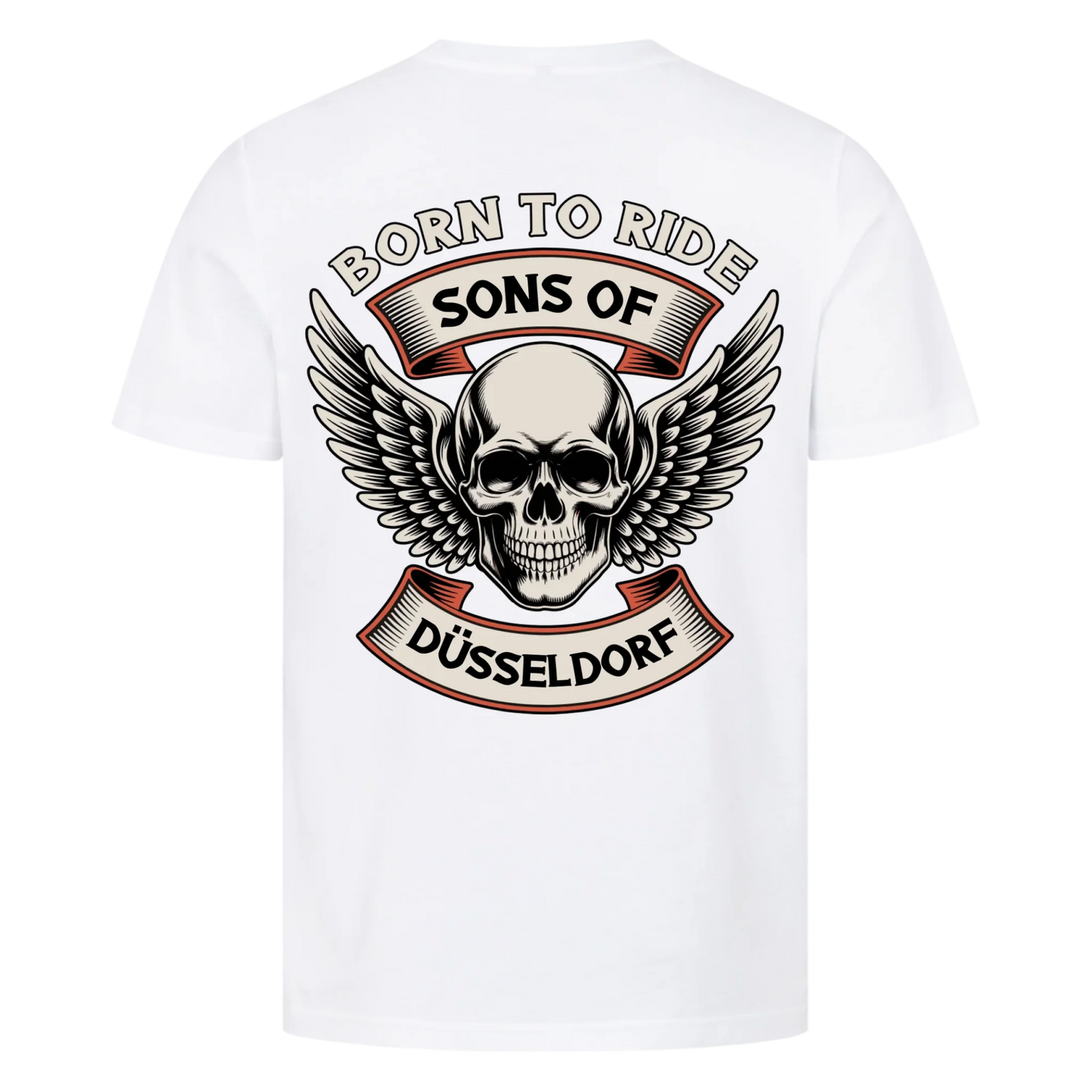 Sons of [Ort] BORN TO RIDE – Personalisiertes Biker Premium T-Shirt