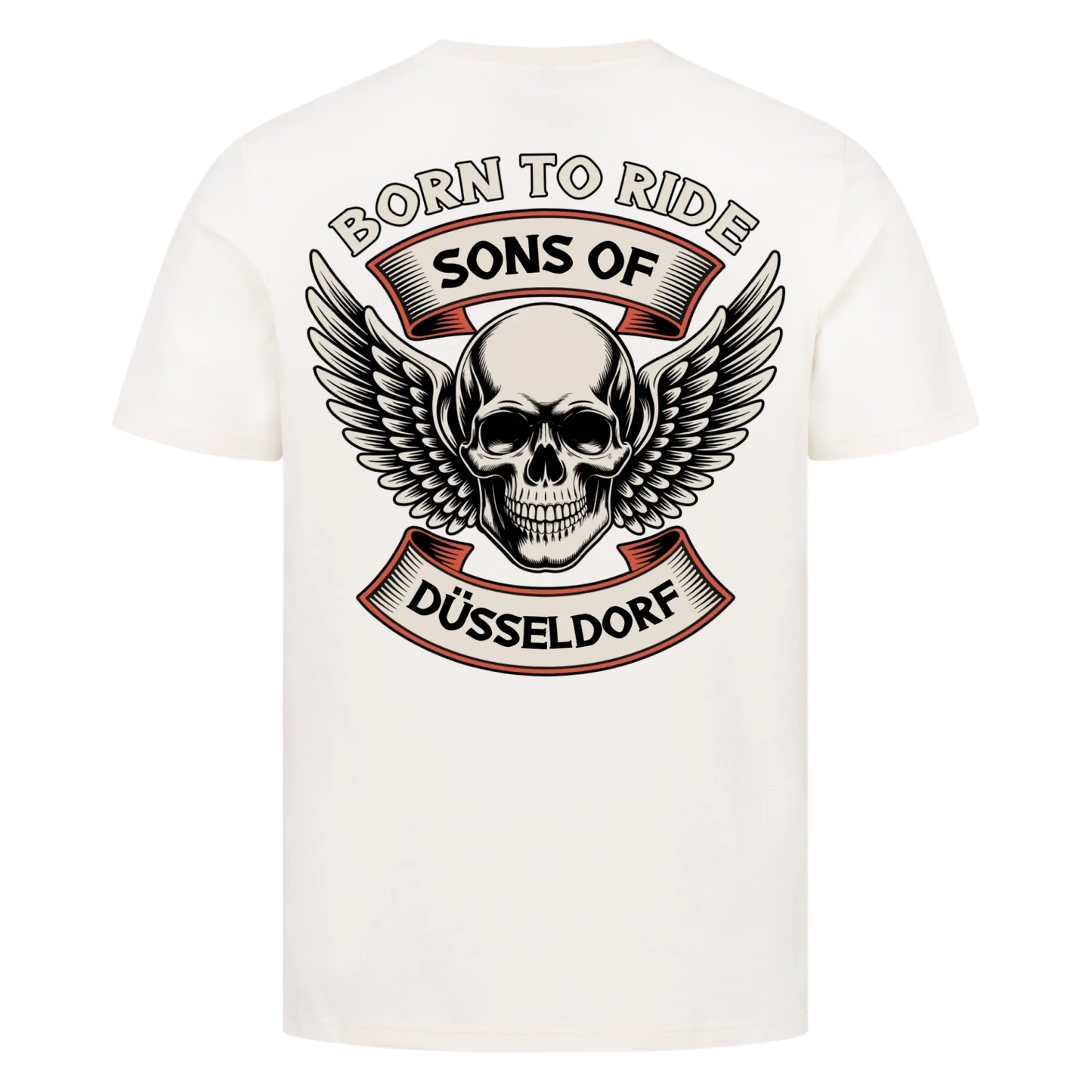 Sons of [Ort] BORN TO RIDE – Personalisiertes Biker Premium T-Shirt