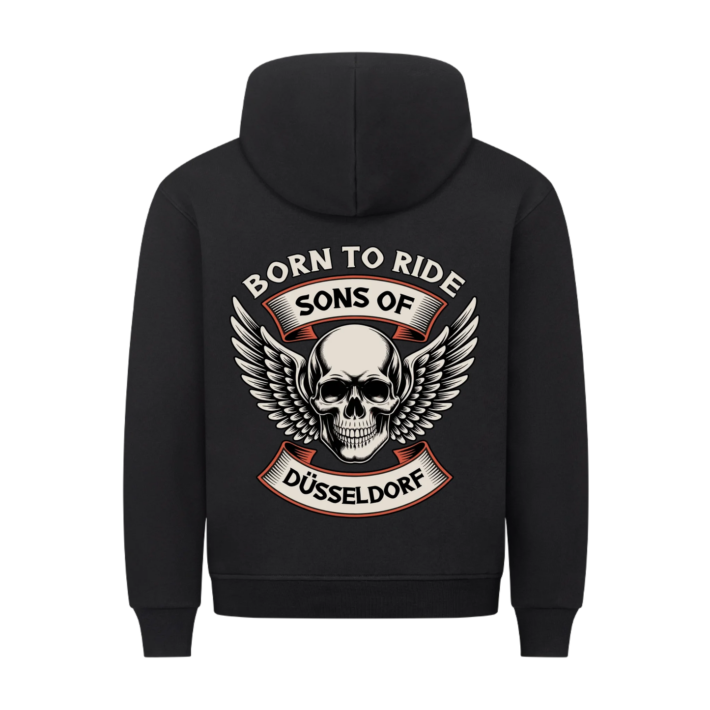 Sons of [Ort] BORN TO RIDE – Personalisiertes Biker Premium Hoodie