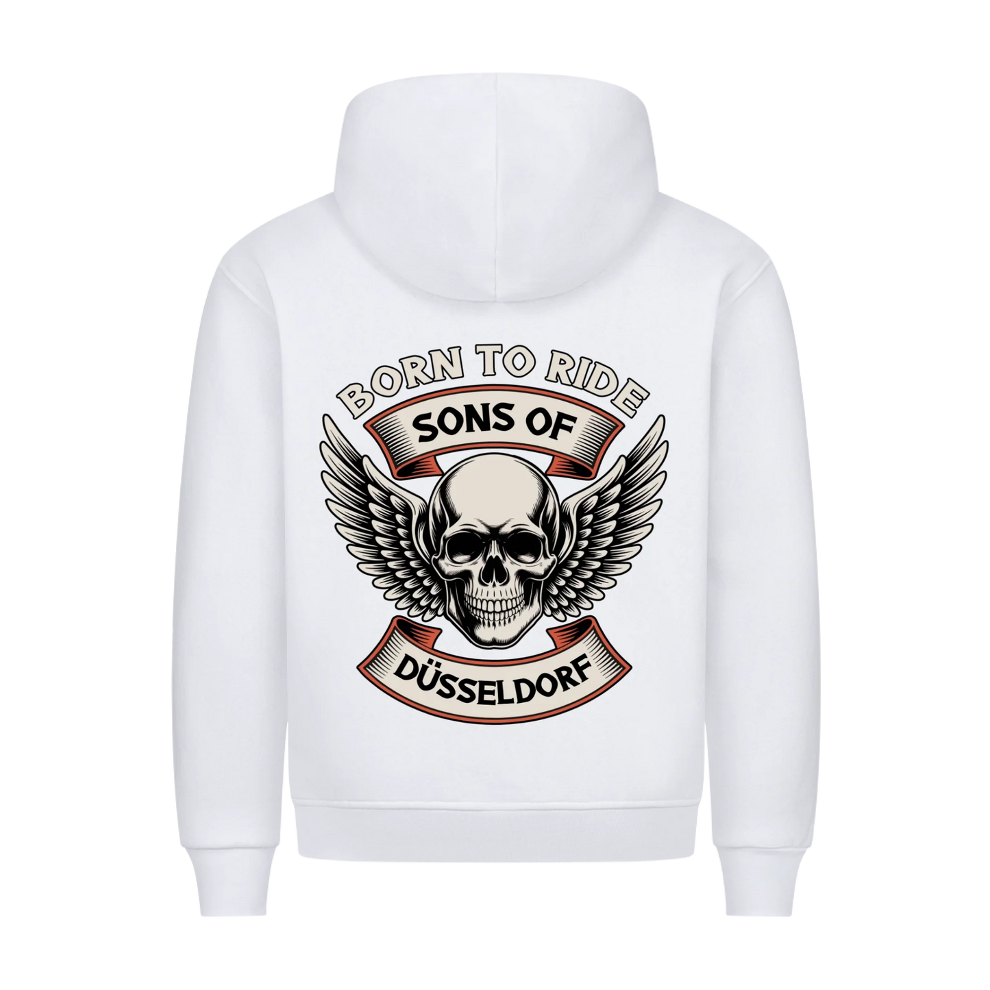 Sons of [Ort] BORN TO RIDE – Personalisiertes Biker Premium Hoodie