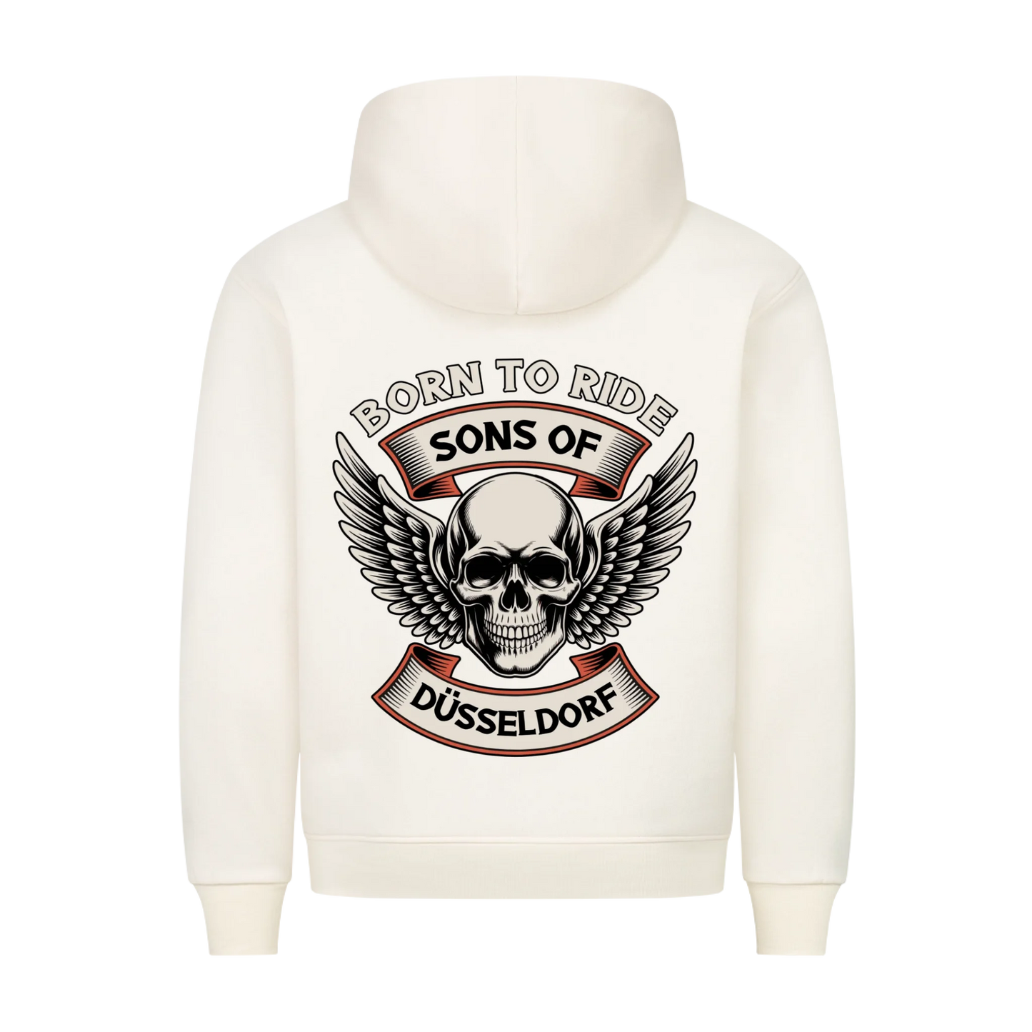 Sons of [Ort] BORN TO RIDE – Personalisiertes Biker Premium Hoodie