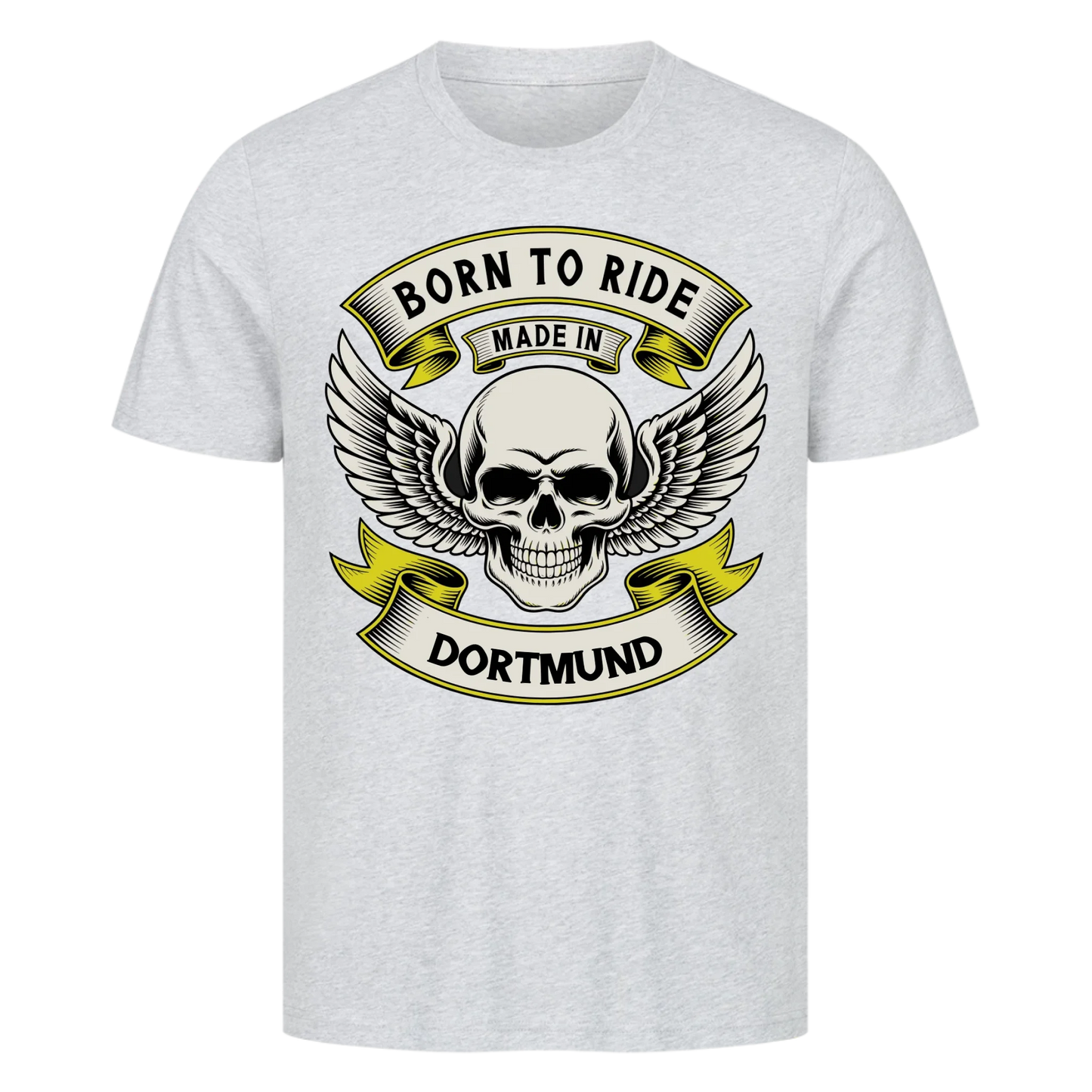 Born to ride made in [Ort] – Personalisiertes Biker Premium T-Shirt 19