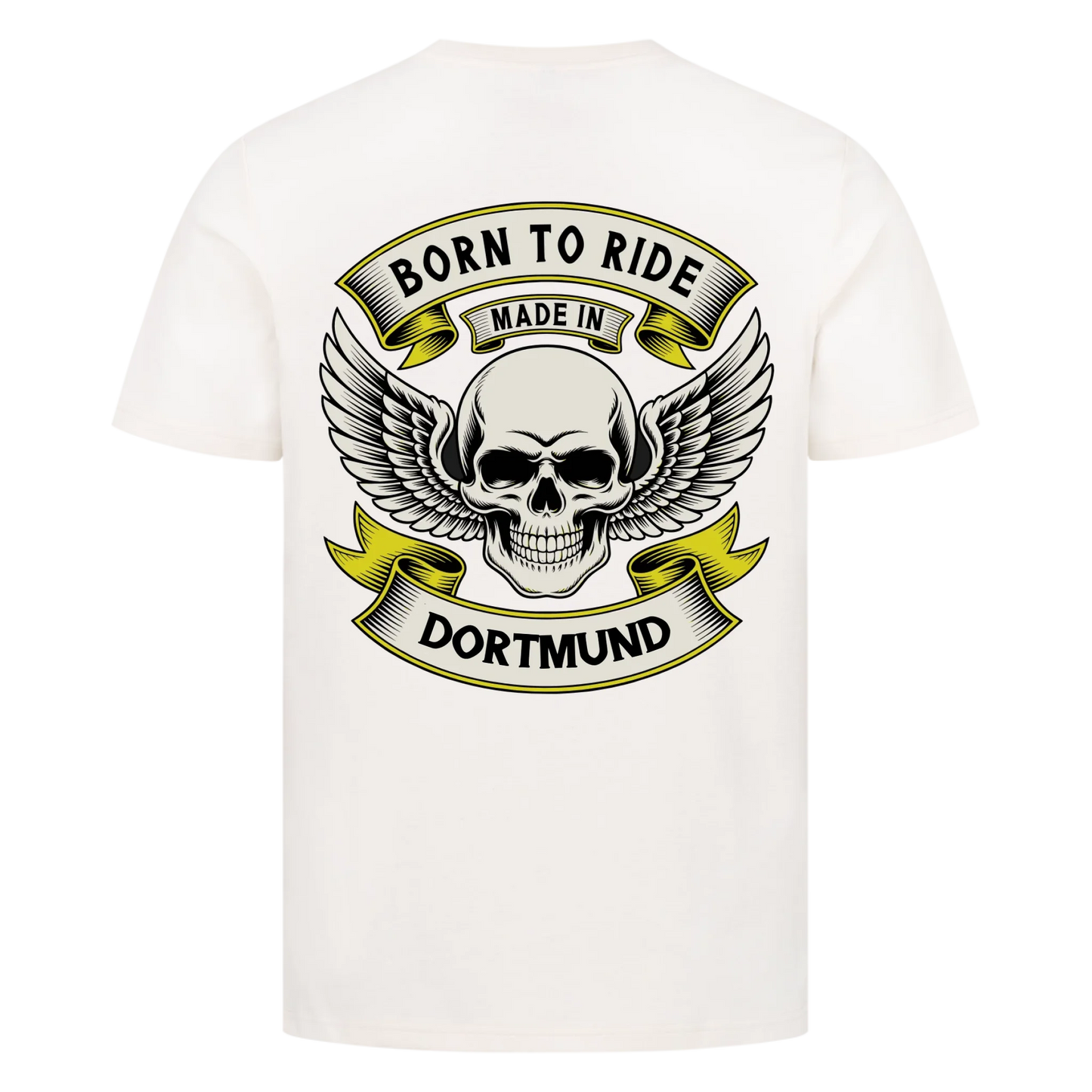 Born to ride made in [Ort] – Personalisiertes Biker Premium T-Shirt 19