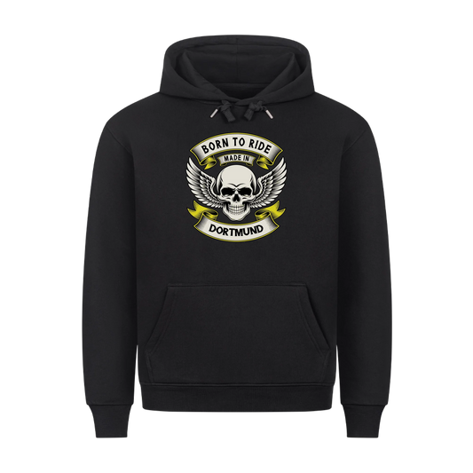 Born to Ride made in [Ort] – Personalisiertes Biker Premium Hoodie 19