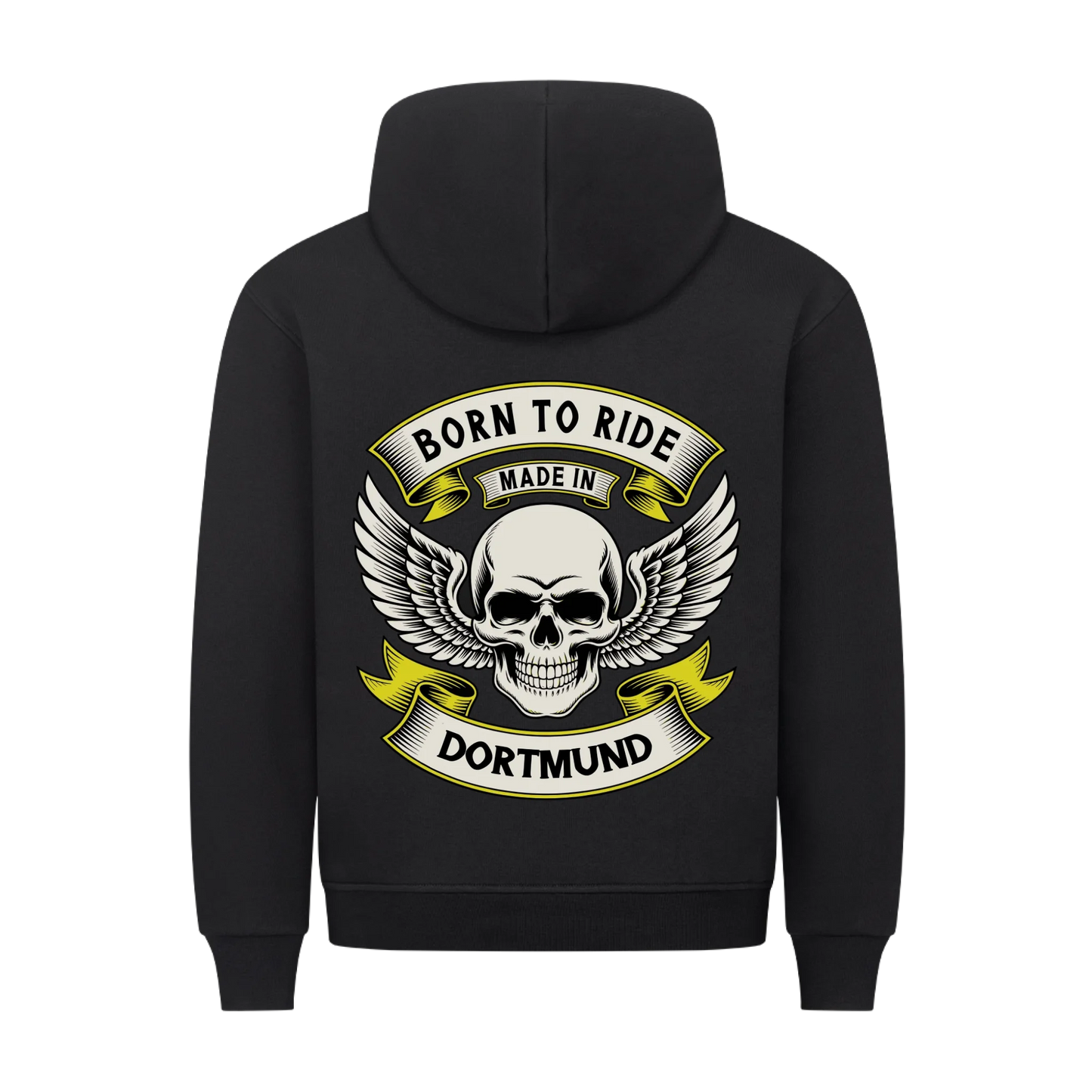 Born to Ride made in [Ort] – Personalisiertes Biker Premium Hoodie 19