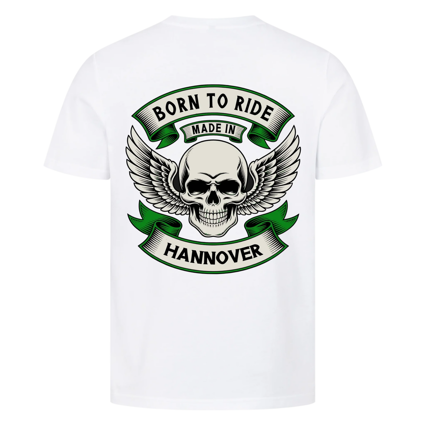 Born to ride made in [Ort] – Personalisiertes Biker Premium T-Shirt 20