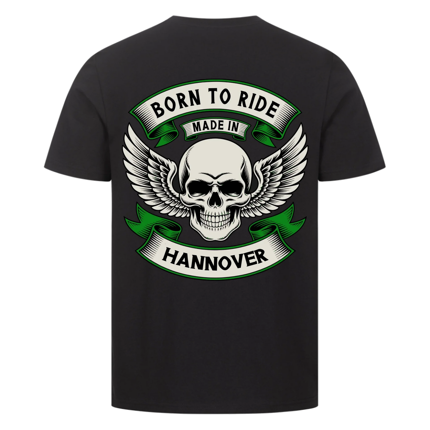 Born to ride made in [Ort] – Personalisiertes Biker Premium T-Shirt 20