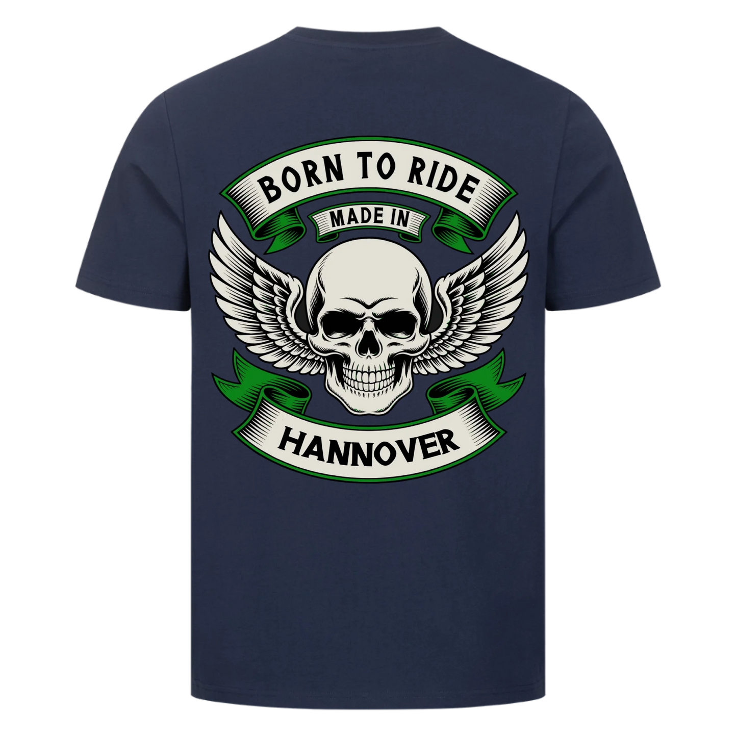 Born to ride made in [Ort] – Personalisiertes Biker Premium T-Shirt 20