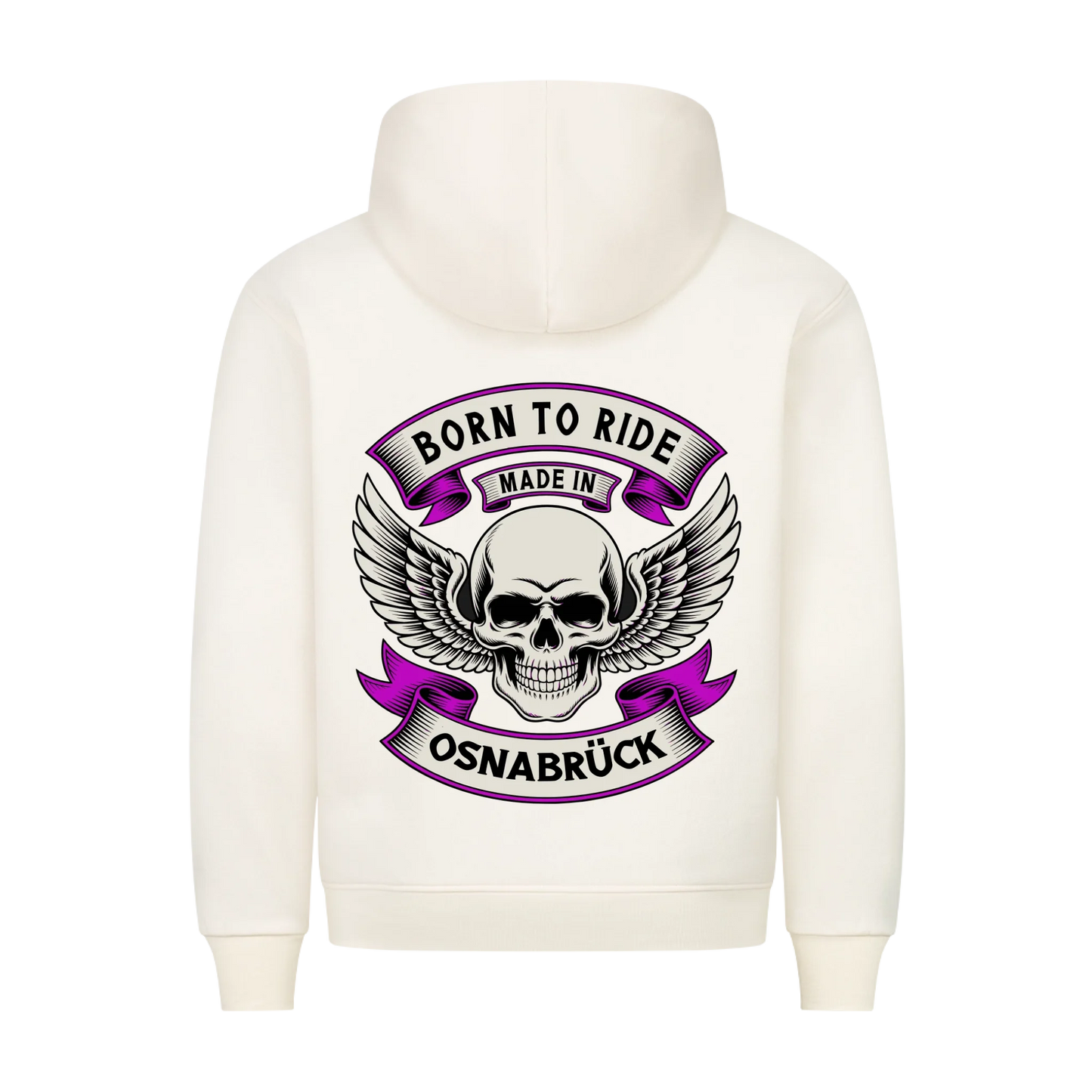 Born to Ride made in [Ort] – Personalisiertes Biker Premium Hoodie 21