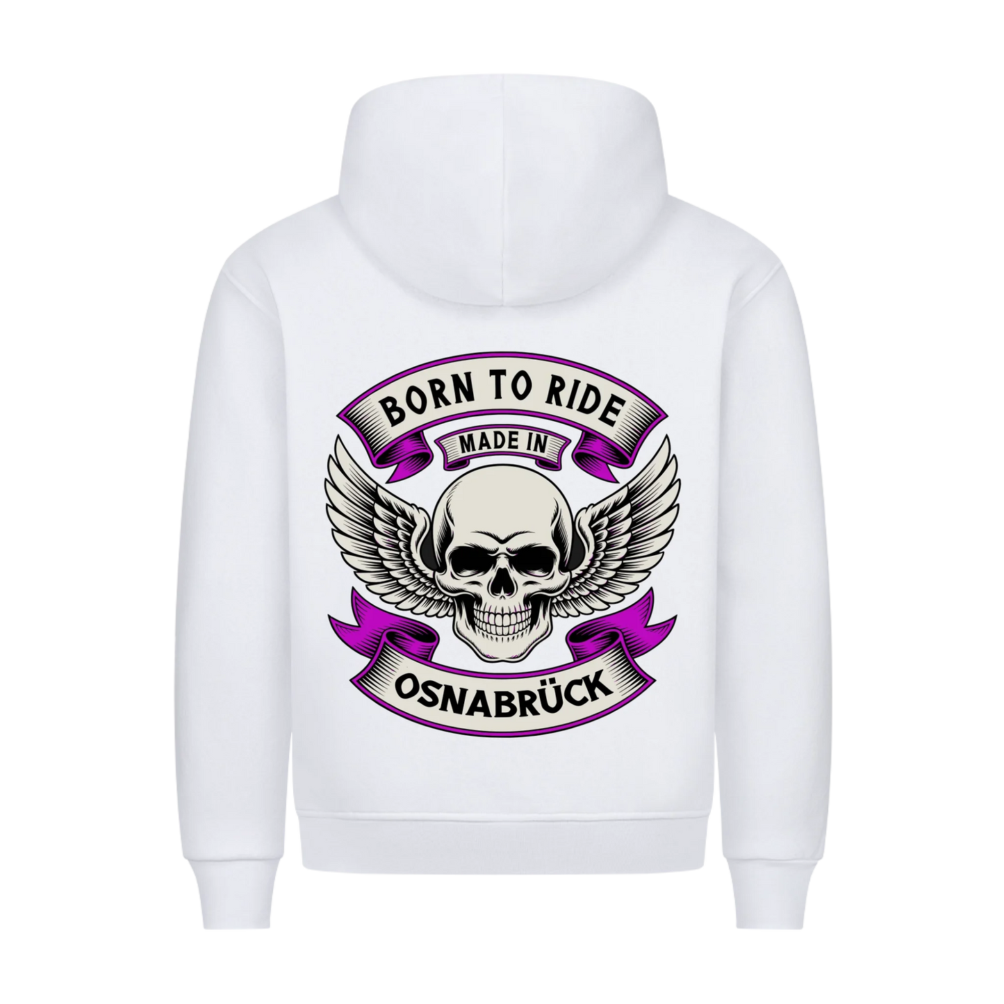 Born to Ride made in [Ort] – Personalisiertes Biker Premium Hoodie 21