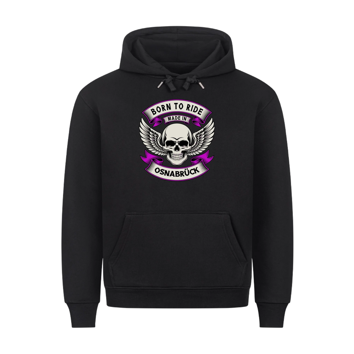 Born to Ride made in [Ort] – Personalisiertes Biker Premium Hoodie 21