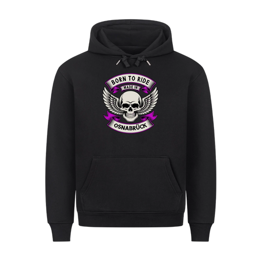 Born to Ride made in [Ort] – Personalisiertes Biker Premium Hoodie 21
