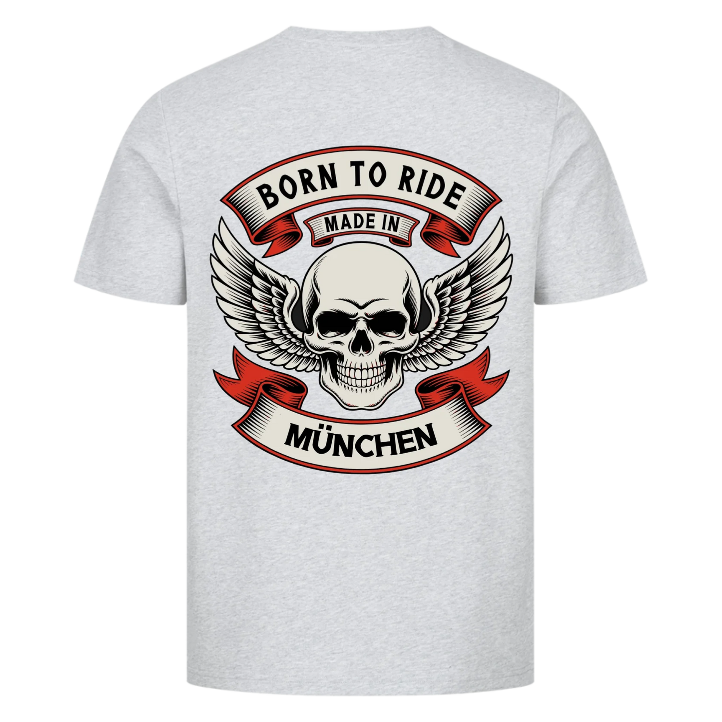 Born to ride made in [Ort] – Personalisiertes Biker Premium T-Shirt 22