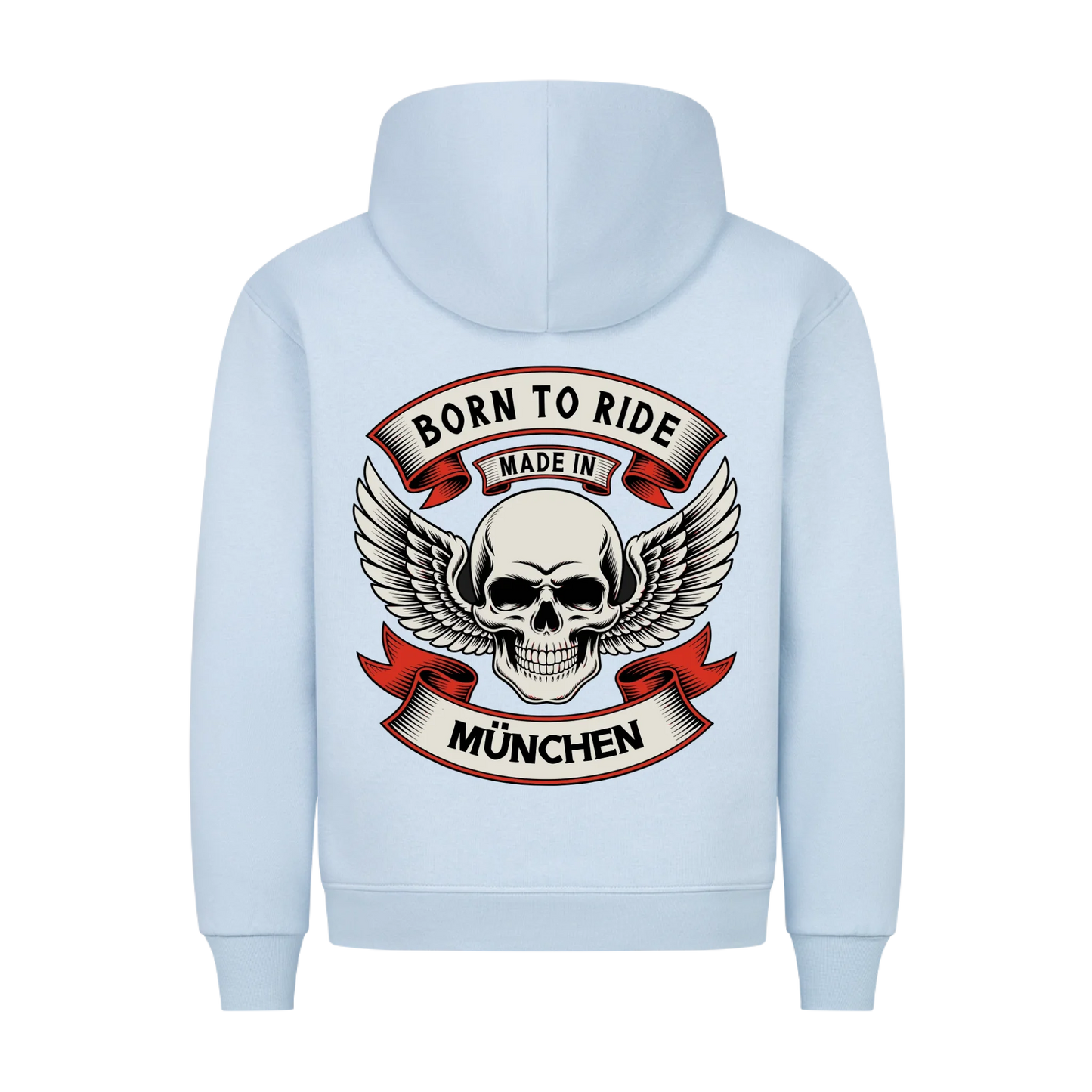 Born to Ride made in [Ort] – Personalisiertes Biker Premium Hoodie 22
