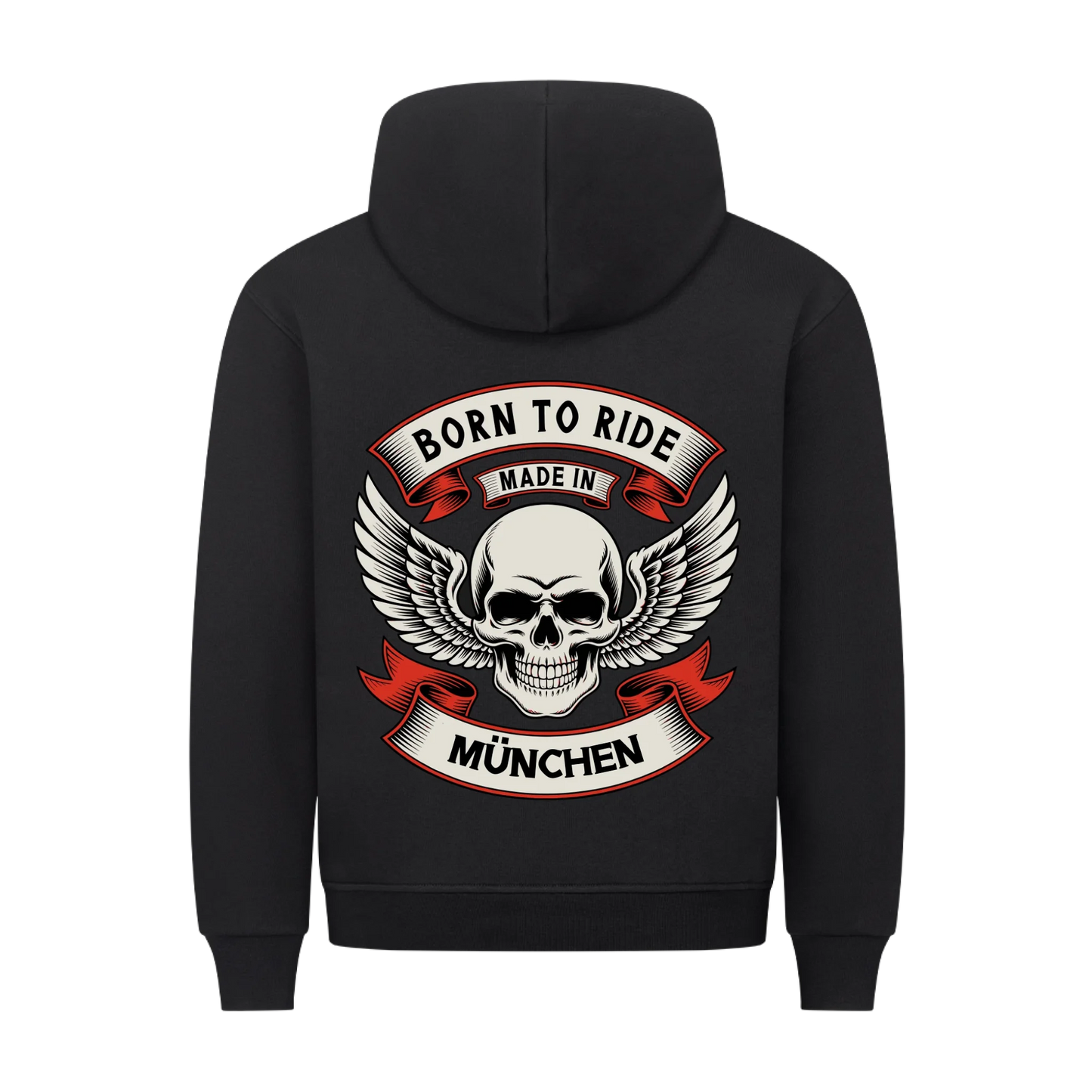 Born to Ride made in [Ort] – Personalisiertes Biker Premium Hoodie 22