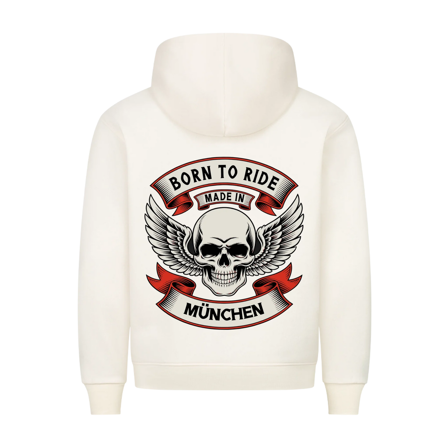 Born to Ride made in [Ort] – Personalisiertes Biker Premium Hoodie 22