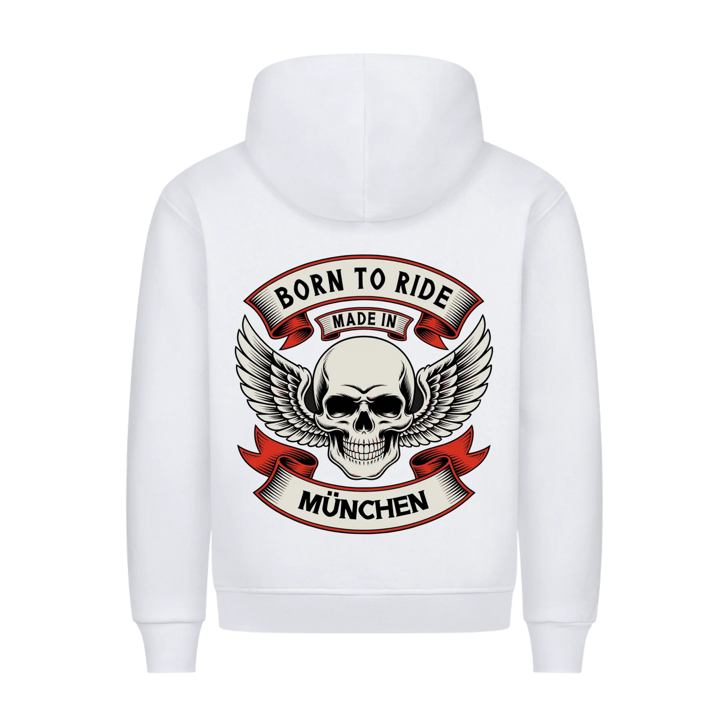 Born to Ride made in [Ort] – Personalisiertes Biker Premium Hoodie 22