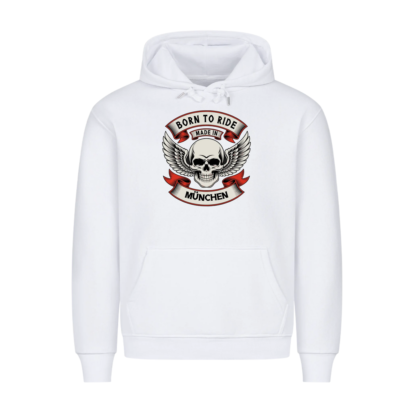 Born to Ride made in [Ort] – Personalisiertes Biker Premium Hoodie 22