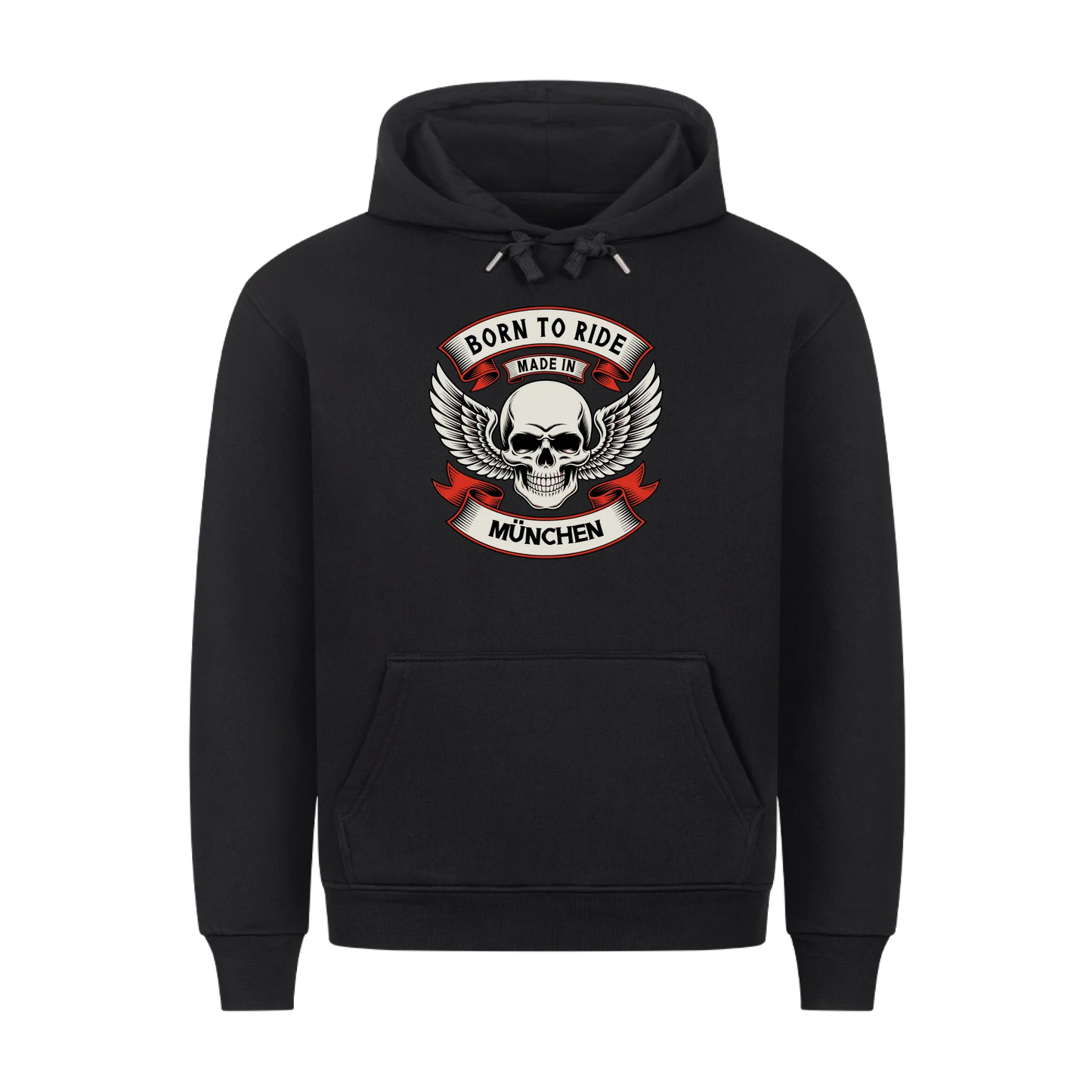 Born to Ride made in [Ort] – Personalisiertes Biker Premium Hoodie 22