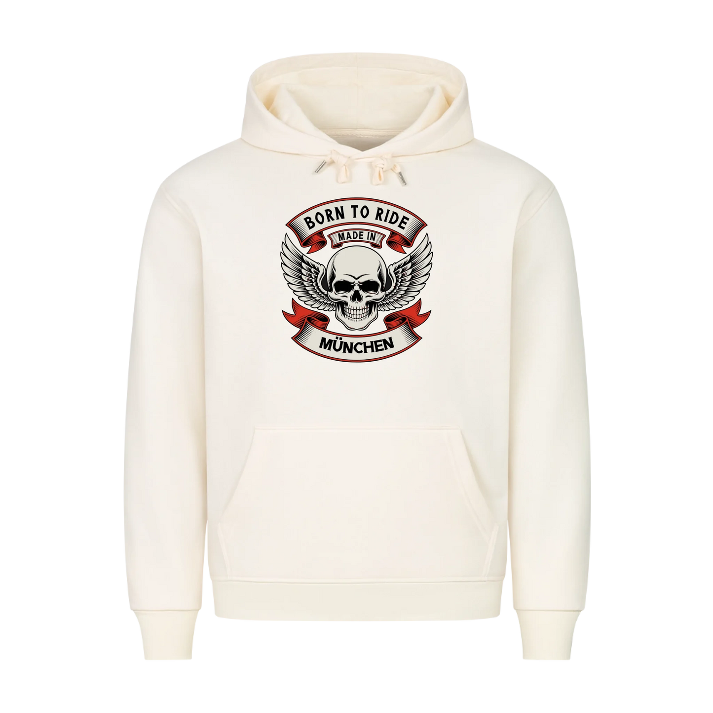 Born to Ride made in [Ort] – Personalisiertes Biker Premium Hoodie 22