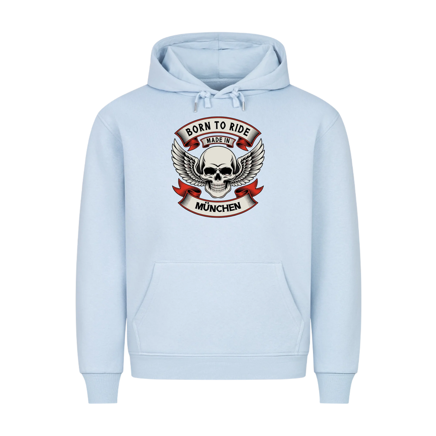 Born to Ride made in [Ort] – Personalisiertes Biker Premium Hoodie 22