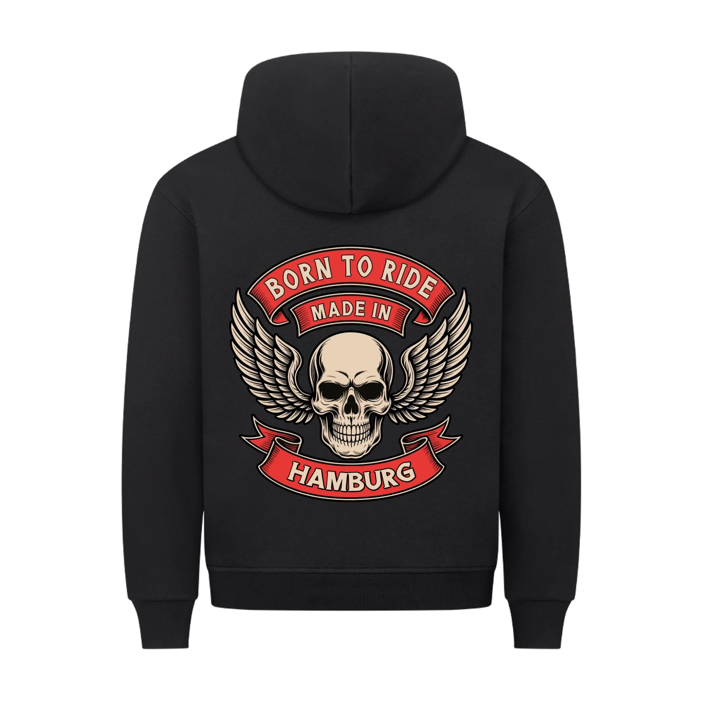 Born to Ride made in [Ort] – Personalisiertes Biker Premium Hoodie 23