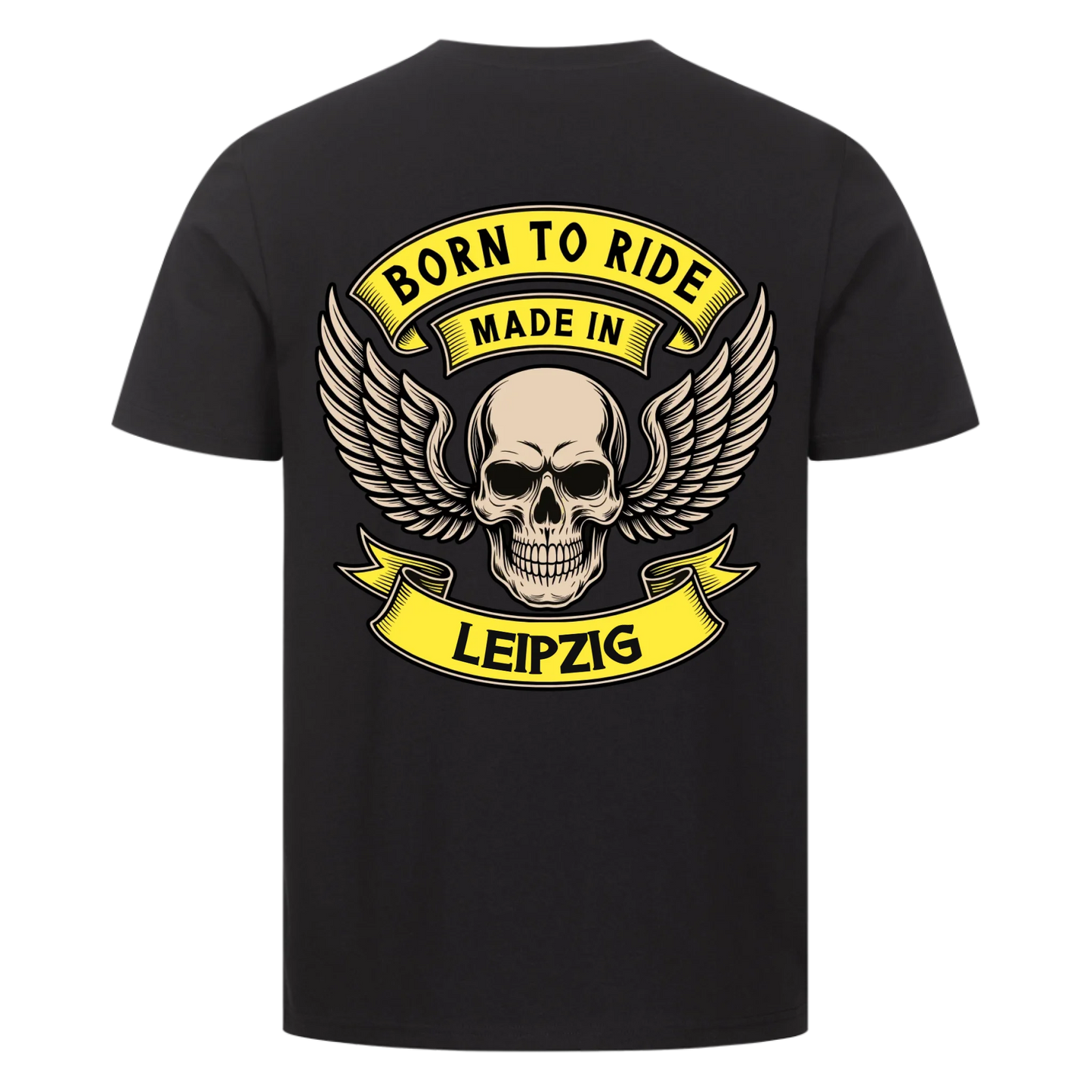 Born to ride made in [Ort] – Personalisiertes Biker Premium T-Shirt 24