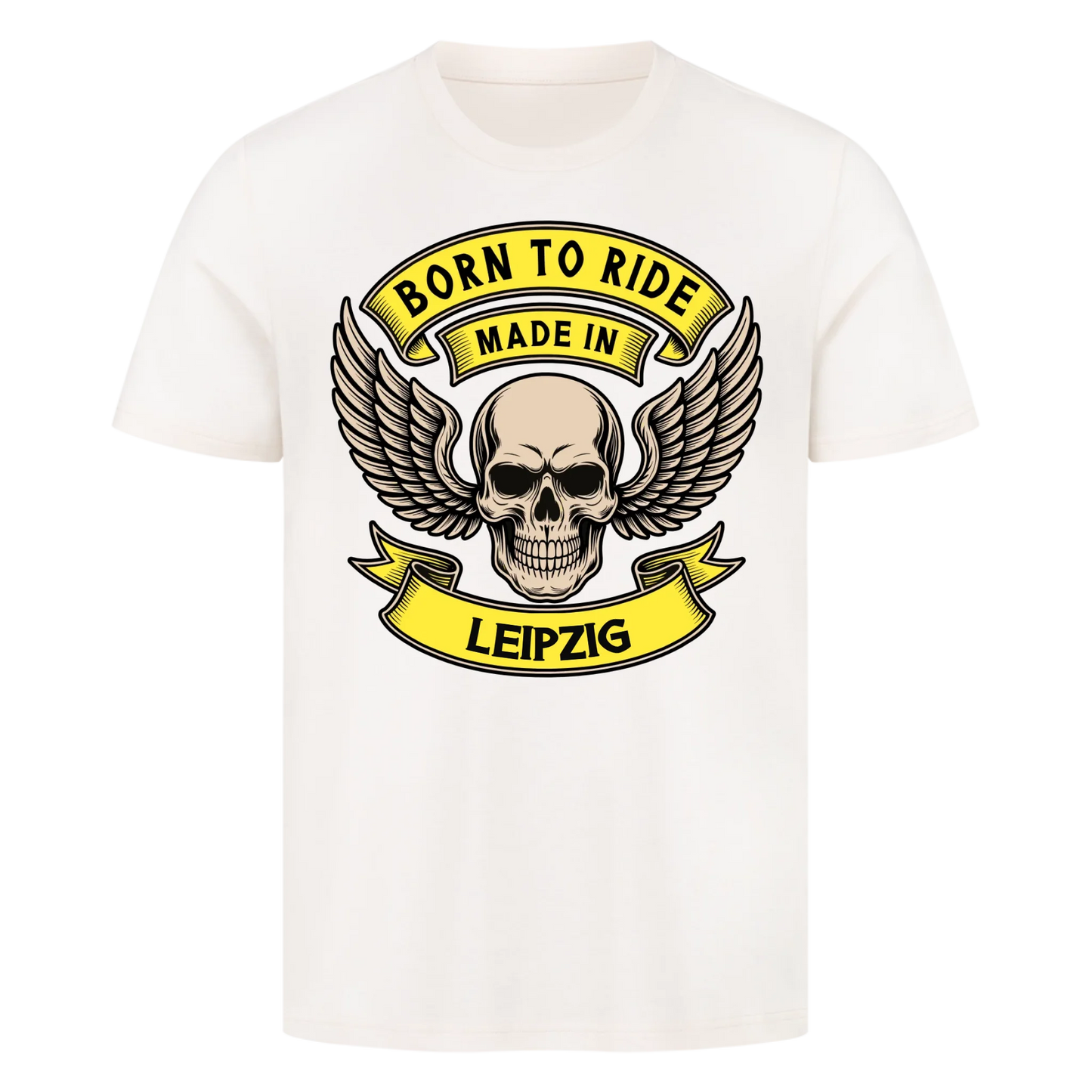 Born to ride made in [Ort] – Personalisiertes Biker Premium T-Shirt 24