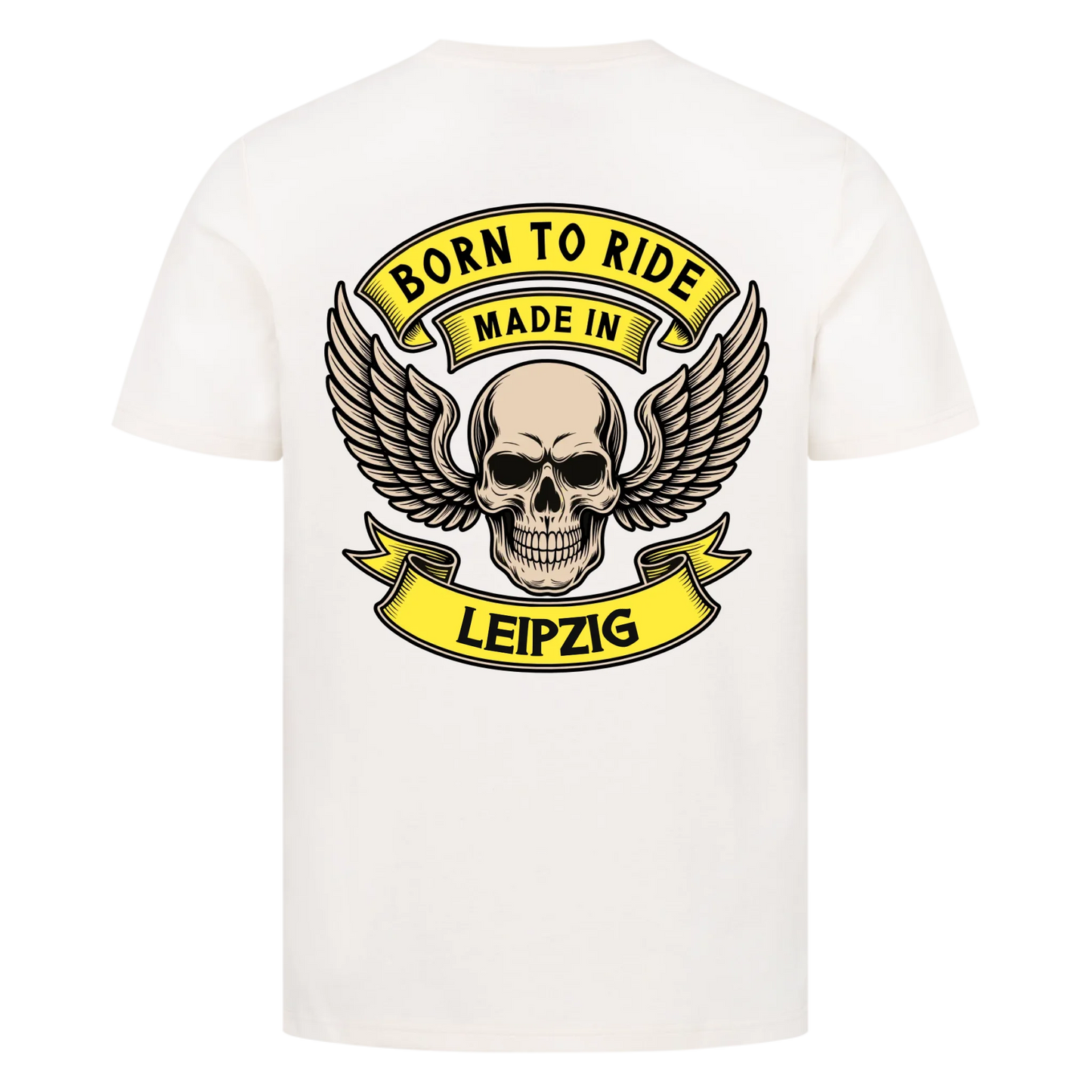 Born to ride made in [Ort] – Personalisiertes Biker Premium T-Shirt 24