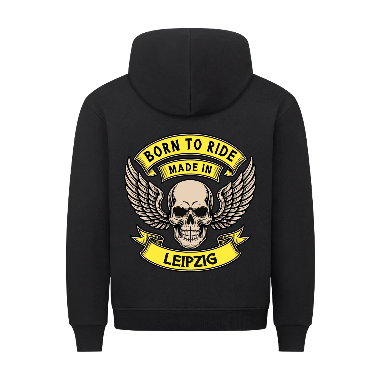 Born to Ride made in [Ort] – Personalisiertes Biker Premium Hoodie 24