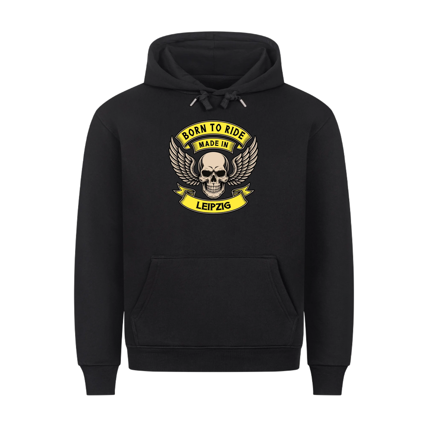 Born to Ride made in [Ort] – Personalisiertes Biker Premium Hoodie 24